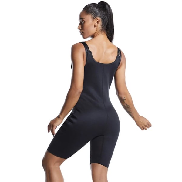 Neoprendräkt för kvinnor Helkroppsformare Sport Svett Ärmlös Justerbar rem Bastu Waist trainer för viktminskning R M