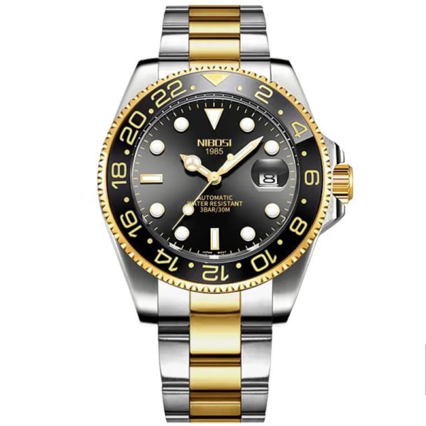 NIBOSI New Luxury Herr Mekanisk Armbandsur Rostfritt Stål Watch Toppmärke Klockor Reloj Hombre Automatisk Casual Armbandsur Type 7