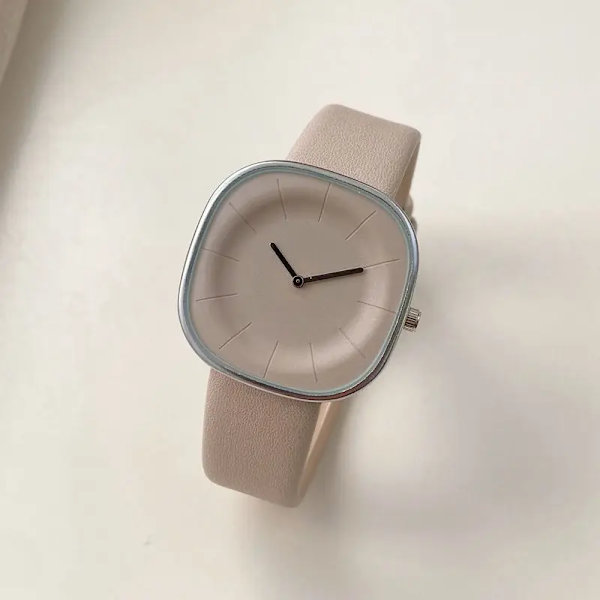 Premium Square Watch Dam Enkel Design Mode All-match Watch Damklockor för kvinnor Quartz Damklockor Femme Luxury khaki