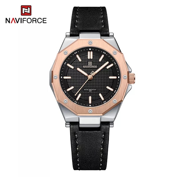 NAVIFORCE Quartz Läder Armband Lyx Kvinnor Enkel Populär Watch Vattentät Kvinnor Klockor Kvinnor Watch Mujer RGBB