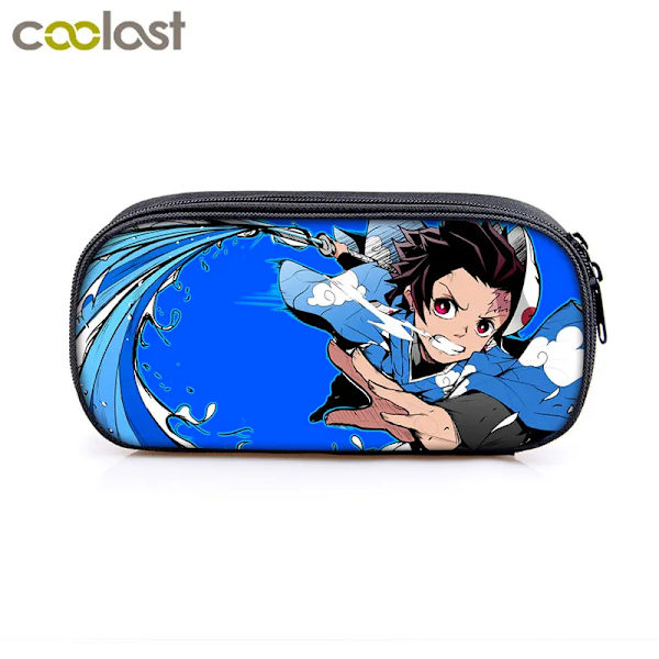Anime Demon Slayer Kimetsu No Yaiba Canvas Case Pennfodral Dragkedja Sminkväska Pen Brevpapper Väska catoon Pennlåda dqbbguimiezrrs06