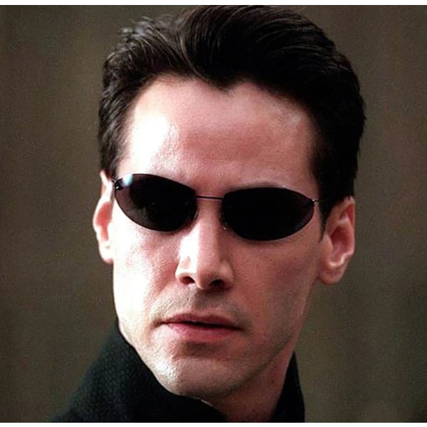 JackJad 2021 Mode Cool The Matrix Neo Style Polarized Solglasögon Ultralätta båglösa män Körning Brand Design Solglasögon Ocul Matrix Neo Style Polarized