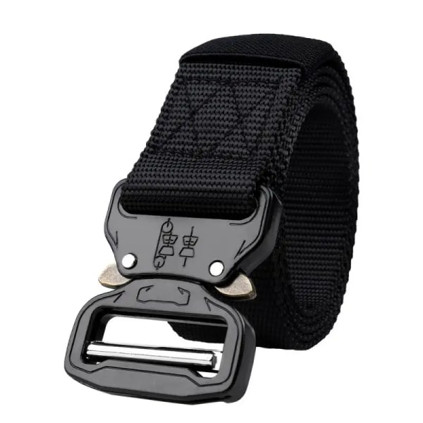 Herrbälte Army Style Stridsbälten Quick Release Militär Utomhusträning Jakt Vandringsverktyg Midjeband Nylon Taktiskt bälte A03 one size