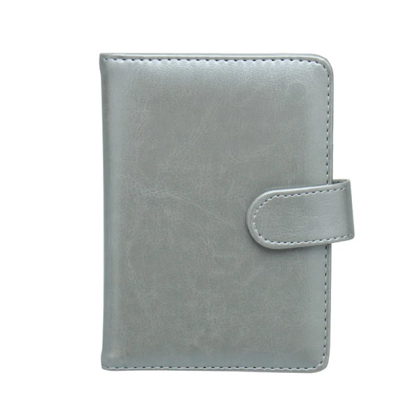 Mode Kvinnor Män Case Multifunktions PU-läder Haspplånböcker Affärsresor Cover Kontantmyntplånböcker Gray