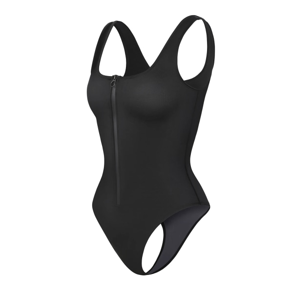 Ny baddräkt Korsett Seamless Shapewear Bodysuit Damkorsett Shaping One Piece Baddräkt Skims Fajas Colombianas Waist trainer Black 3XL