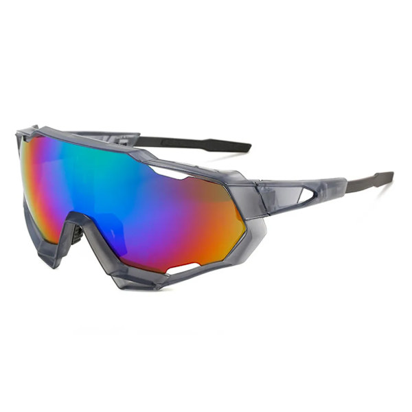 Utomhuscykling Solglasögon UV-skydd Vindtäta glasögon polariserad lins män kvinnor sport solglasögon glasögon Gray