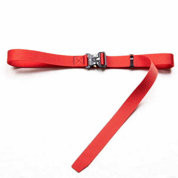 Bälte Män Utomhus Jakt Metall Taktiskt bälte Multifunktionslegering Spänne Högkvalitativ Marine Corps Canvas Bälte för kvinnor 2.5cm Red black 100cm