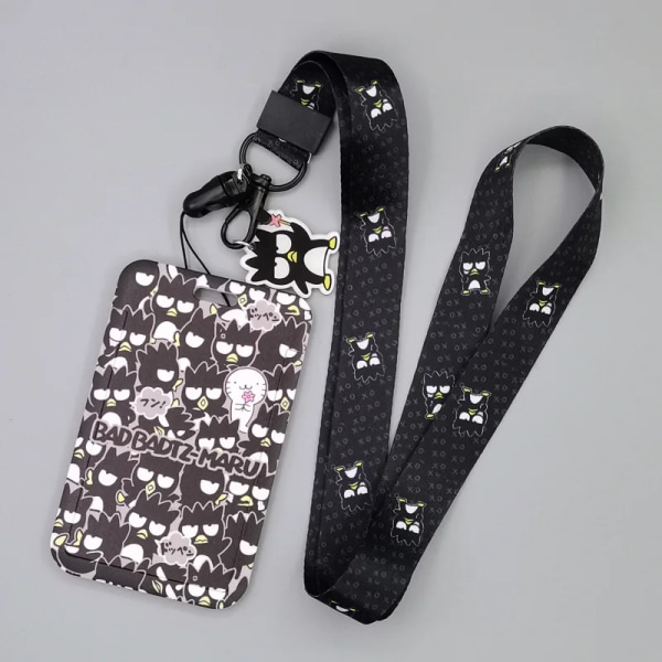 1 set japanska animekortfodral kortsnodd nyckel Lanyard Cosplay-emblem ID-kort Hållare Halsband MB-32