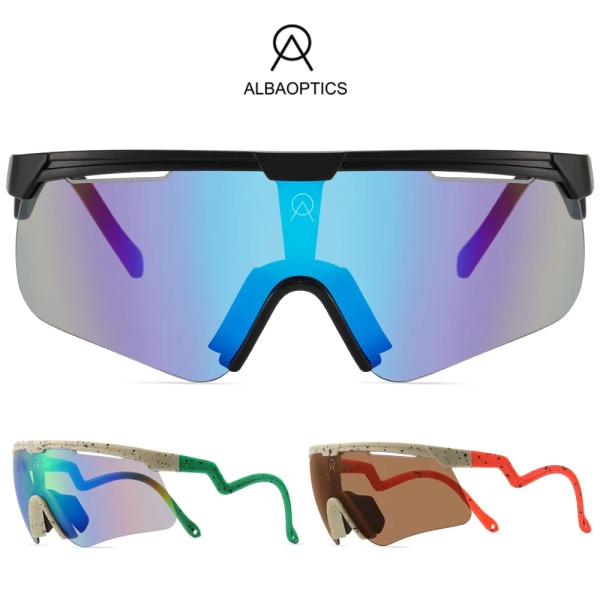 Albaoptics Cykelsolglasögon Herr UV400 Sportglasögon Cykel Cykelglasögon Alba Delta Kvinnor Man Alba Optics Outdoor Glasögon AD2