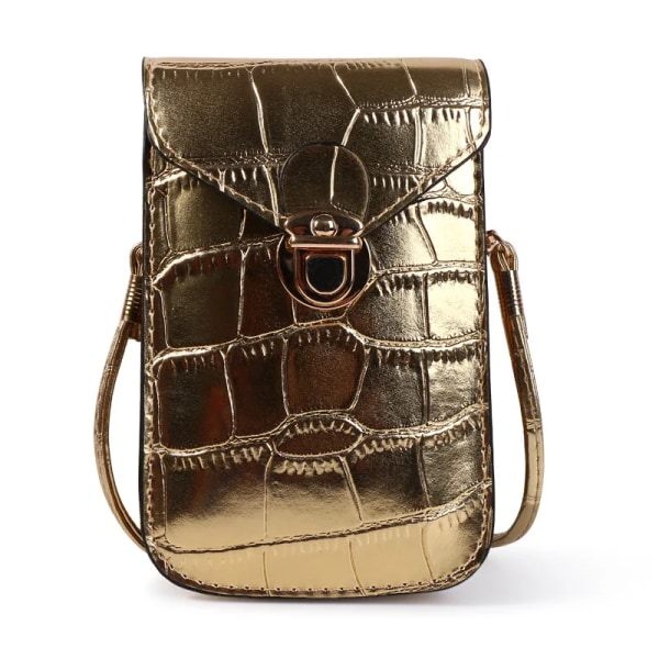 Silver Mobiltelefon Miniväskor Små Clutches Axelväska Krokodilläder Kvinnor Handväska Svart Clutch Handväska Handväska Flik Red 2