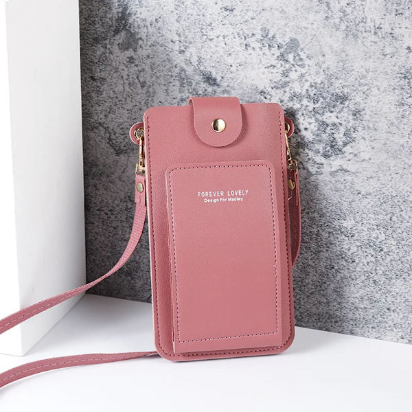 Silver Mobiltelefon Miniväskor Små Clutches Axelväska Krokodilläder Kvinnor Handväska Svart Clutch Handväska Handväska Flik Dark Pink