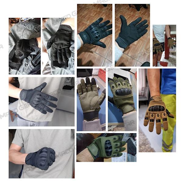 Män Helfinger Taktiska pekskärmshandskar Armé Militär Ridning Cykling Cykel Skidåkning Träning Klättring Airsoft Jaktvantar Green M