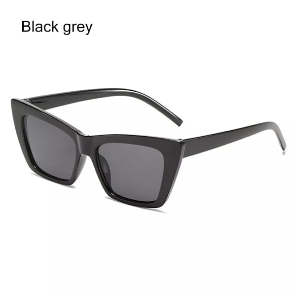 Trendiga UV400 Skydd Fyrkantiga Modeaccessoarer Nyanser Cat Eye Solglasögon för Dam Solglasögon för män Black grey