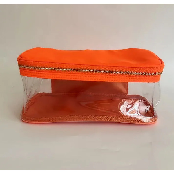 Ny vattentät nylon slitstark necessär Kosmetisk väska Enfärgad sminkväska för kvinnor Resetoalett Skönhet sminkväska Organizer no patch(.324) L(.324)