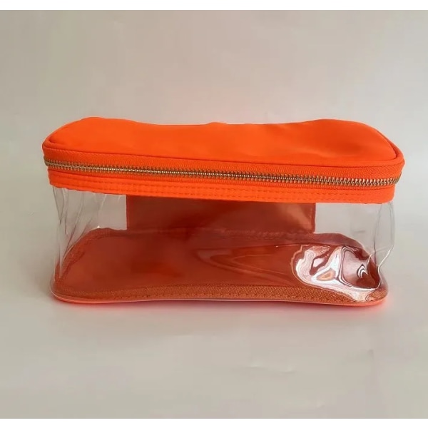 Ny vattentät nylon slitstark necessär Kosmetisk väska Enfärgad sminkväska för kvinnor Resetoalett Skönhet sminkväska Organizer no patch(.340) L(.340)