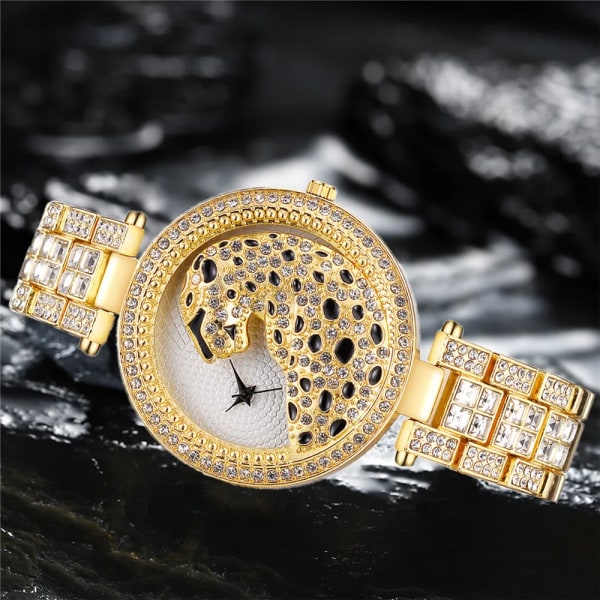 Watch Guld Watch Lyxmode Bling Damklocka Kvinnlig Quartz Watch Crystal Diamond För Kvinnor Klocka Relogio Feminino mix gold