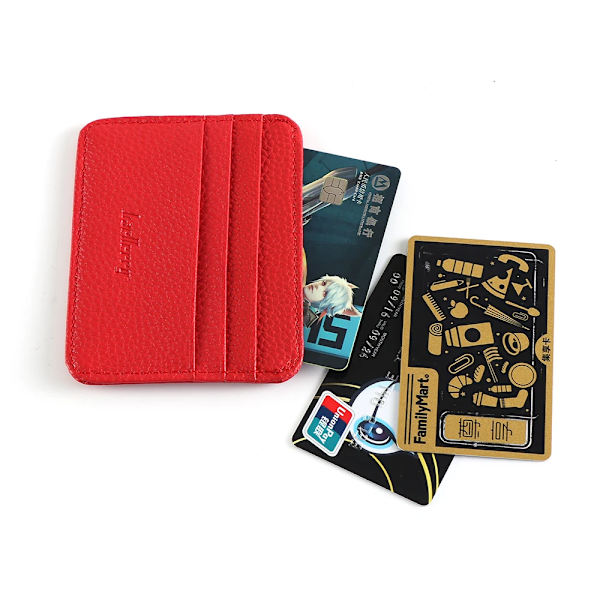 Mode för mäns PU-läder-ID Kreditkortshållare Plånbok Myntväska Business Slim Money Pocket- case Korthållare för flera kort B-Grey