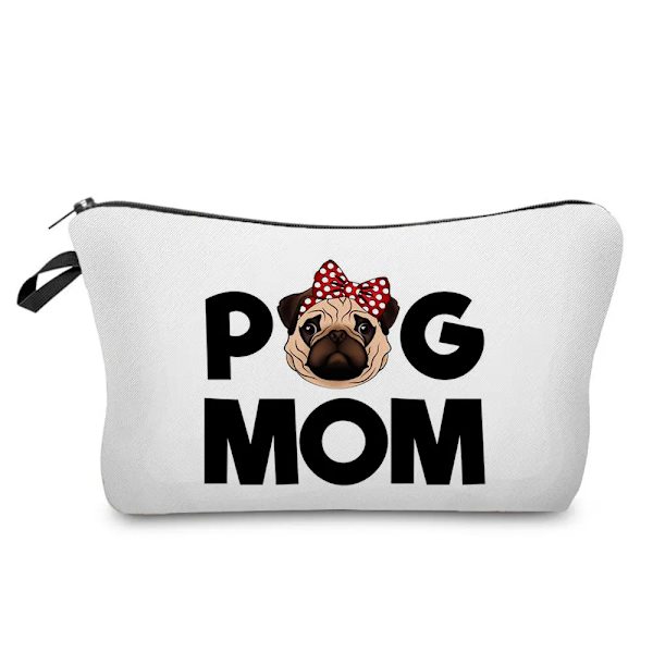 Söt och rolig kosmetisk väska med print utomhus portabel kvinna toalettväska Anpassningsbar skollärare present necessär sminkväska hz5901 Dog Paw Bag