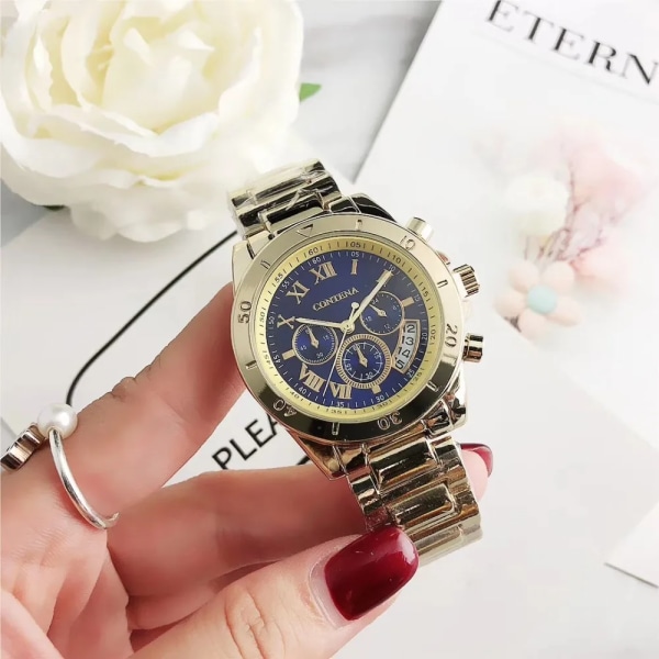 CONTENA 2022 Toppmärke Lyxklockor för kvinnor Mode Kreativt stålarmband Damklockor Kvartsklocka Dam Watch Mujer Silver Rose Gold
