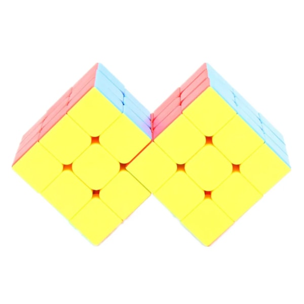 WitEden 3x3x3 Professional Conjoint Cube Magic Cube underlig form Magic Cubes Lärande Pedagogiska klassiska pusselleksaker Stickerless