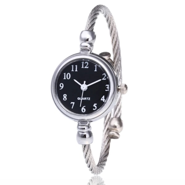 Litet guldarmband Watch i rostfritt stål Retro Dam Quartz Armbandsur Mode Casual Damklockor AC4