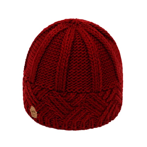 Nya Vintermössor Dammode Stickad Beanie Virkad Skullies Hatt Höst Utomhus Varma Beanies Mössor Vilda Tillbehör  N red