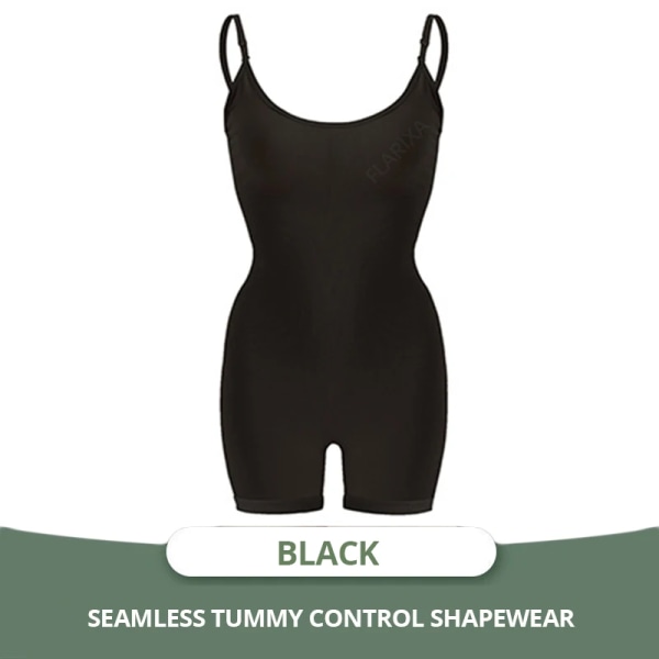 Flarixa bantningskorsett Kvinna Flat Belly Shapewear Kvinnor Helkroppsformare Sömlös rumplyftande Body Magkontroll Underkläder Black S