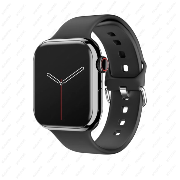 Watch 9 Smart Watch Herr Kroppstemperatur BT Call NFC Always on Display Fitness Women Series 8 Smartwatch för Apple Android Black