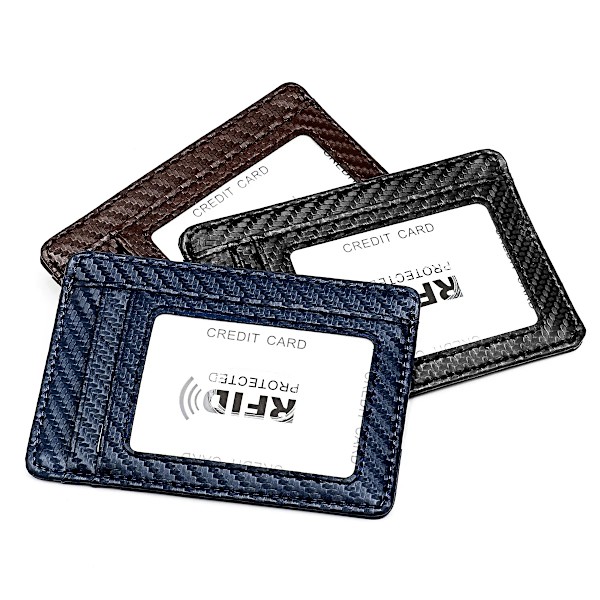 Män Minimalistisk Slim Korthållare Mikrofiber Läderkort Plånbok Line Ultra Tunn Mini Liten Rfid ID-korthållare Handväska Man Kvinnor Crisscross Red
