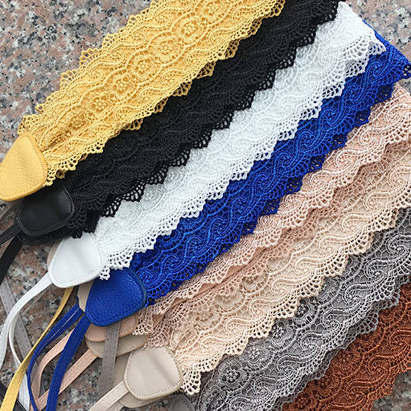 Dam midjeband Bred korsett Spetsbälte Kunstläder Spets Midjeband Damklänning Midjeband Enfärgad Slim Fit Bälten Rosett cotton