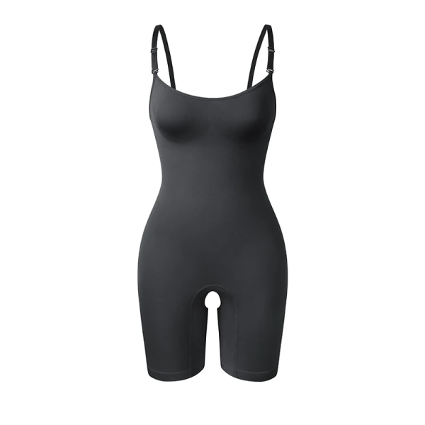 Shapewear för kvinnor Waist Trainer Seamless Body Shaper Briefer Faja Tummy Control Butt Lifter Black-1piece L
