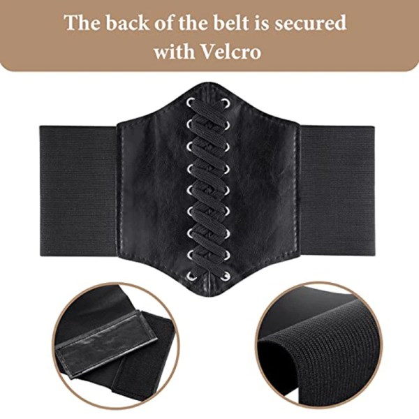 Korsett Bred PU Läder Slimming Shaper Bälten Midjeband Midja Underbyst Bälte Kroppsbyggnad för kvinnor Style1 Red One Size