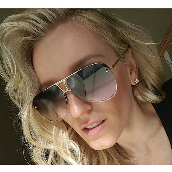 JackJad Fashion 20th Anniversary Edition DECADE TWO Solglasögon Mayweather Style Brand Design Aviation Solglasögon Oculos De Sol C2 Gradient Gray