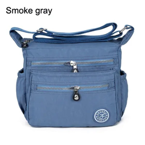 Nylon Kvinnor Messenger Väskor Liten handväska Axelväska Kvinna Crossbody Väskor Handväskor Hög kvalitet Bolsa Tote Beach Smoke gray
