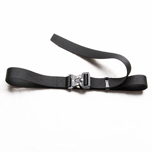 Bälte Män Utomhus Jakt Metall Taktiskt bälte Multifunktionslegering Spänne Högkvalitativ Marine Corps Canvas Bälte för kvinnor 3.8cm Black silver 130cm