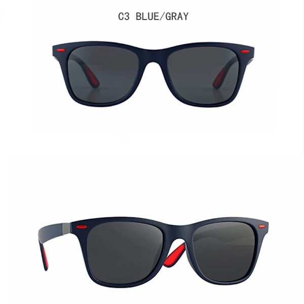 MAYTEN Klassiska polariserade solglasögon Herr Dam Märkesdesign Körning Fyrkantig ram Solglasögon Man Goggle UV400 Gafas De Sol Blue(.116) MULTI(.116)