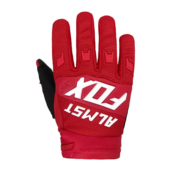 Almst Fox MX Defend Full Finger Ridning Cykelhandskar Cykling Motocross Guantes för barn BMX MTB Mountain Bike Barnhandskar Red XS