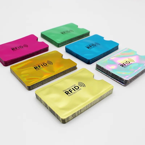 10 ST. Ny design högkvalitativ Anti Rfid-avskärmning Kortläsare Lås Bankkortshylsa Skydds-ID NFC Aluminium kreditkortsfodral green (10pcs)