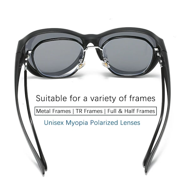 Polarized Fit Over Glasögon Solglasögon Män och kvinnor Nattkörning Glasögon Bär Fit Over Receptbelagda Glasögon FiskeglasögonUV400 Yellow TQ-2