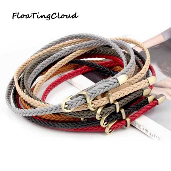 Dam midjeband Bred korsett Spetsbälte Kunstläder Spets Midjeband Damklänning Midjeband Enfärgad Slim Fit Bälten Rosett Red