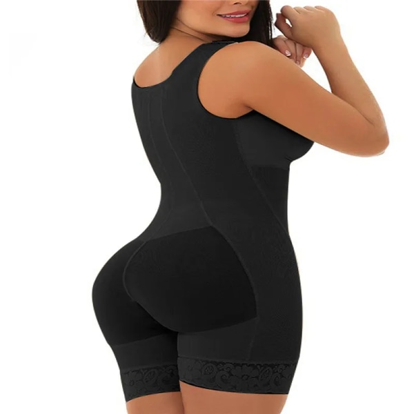 Kvinnor Body Shaper Öppen gren Bodysuit Shapewear Underbyst Butt Lift Plus Size 6XL Waist Trainer Beige D068 XL