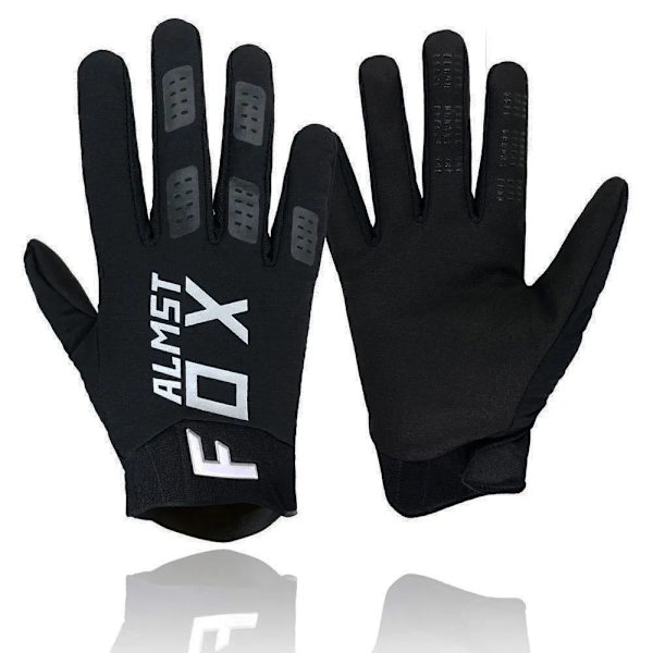 Almst Fox 2022 Defend Motorcykelhandskar för Herr Offroad Downhill MTB Cykelhandskar MX BMX ATV Motocross Racing Guantes 02-Black M