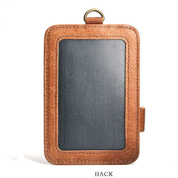 Retro unisex ung smal minimalistisk plånbok Kohud Läder VIP ID Kreditkortshållare Kort handväska Läder Bank Multi Slot Card brown