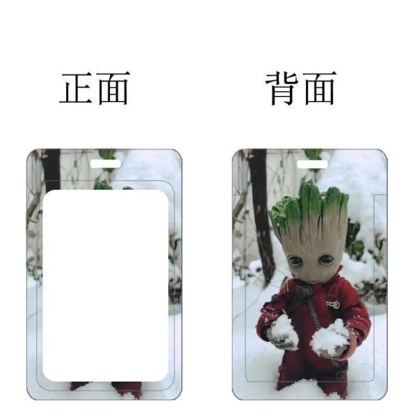 Marvel Baby Groot Korthållare Anime Film Avengers Mönster Långt lanyard Case Barn Multifunktionell Cover Type 16
