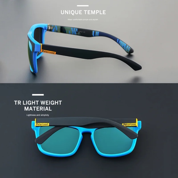 Polariserade solglasögon Märke Designer Driving Shades Herr Solglasögon För män Retro Billigt Lyx Kvinnor UV400 Gafas Blue Blue As shown