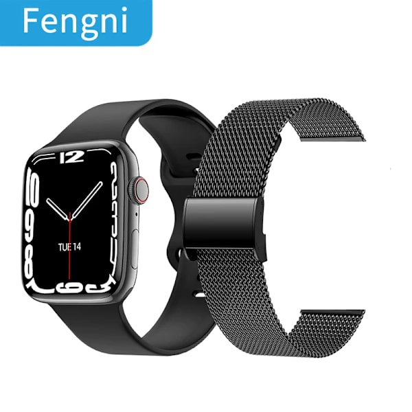 NFC Smart Watch Dörr åtkomstkontroll Låsa upp Smartwatch Herr Dam Fitness Armband Bluetooth Samtal Hjärtfrekvensdetektering With Steel Strap(.286)