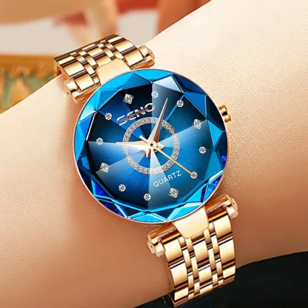 Diamond Watch Lyxmärke 2022 Rhinestone Elegant Damklockor Guldklocka Armbandsur för kvinnor relogio feminino XFCS purple