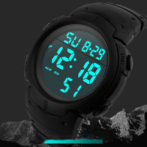 HONHX Digital armbandsur för män LED Elektroniska klockor Smart Armband Mode Sport Watch Smarta klockor för män White