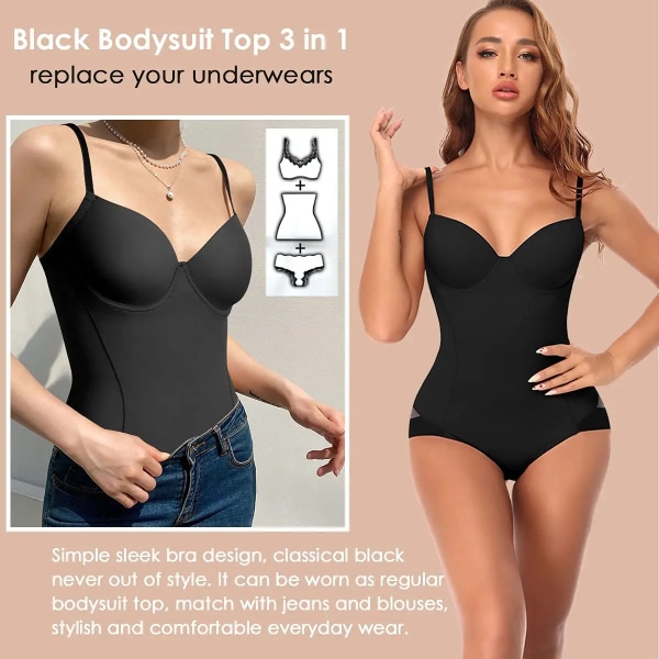 BH Shapewear Body Kvinnor Waist Trainer Korsett Modelleringsrem Reduktiv görd Bantning Underkläder Kroppsformare black mesh butt XL