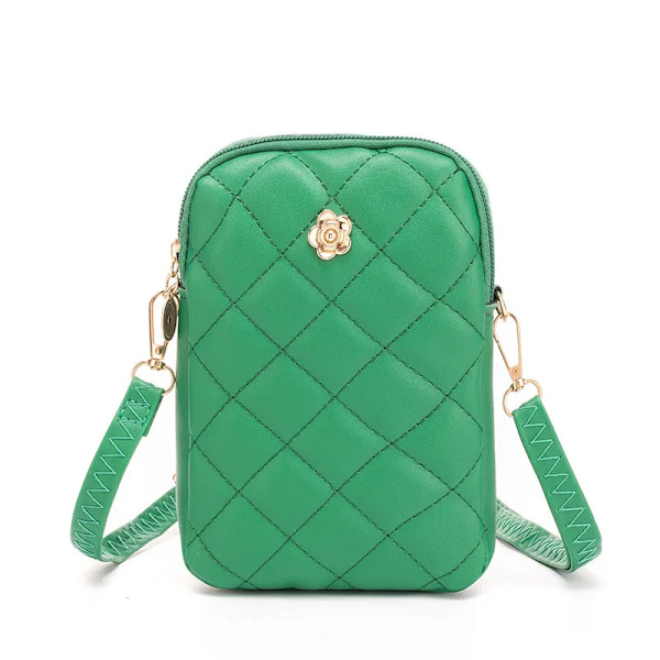 Damer Mini Shoulder Mobiltelefon Ringer Axelväskor för kvinnor Sacoche Small Square сумка Portmonnäer och handväskor Damska Summer green bag